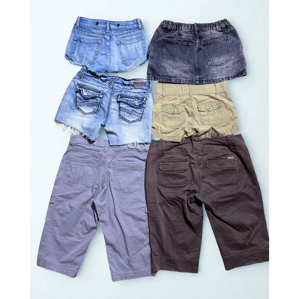 Womens Lot 20 Y2K Denim Shorts Jeans Sweatpants Abercrombie Baby Phat READ INFO - Picture 5 of 14